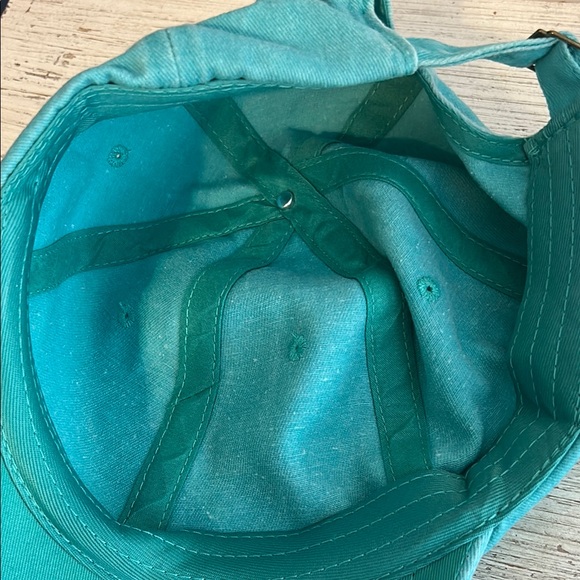 Heart Paw Print Teal Cap - Picture 6 of 6